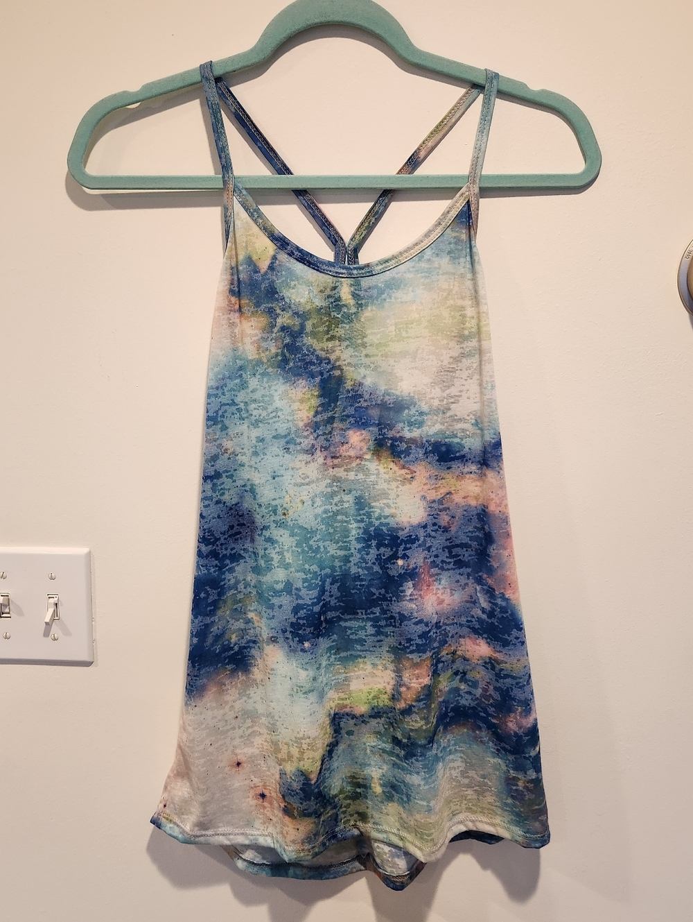 NWT dELiA*s Twilight Blue Multicolor Tie-Dye Tank Top L